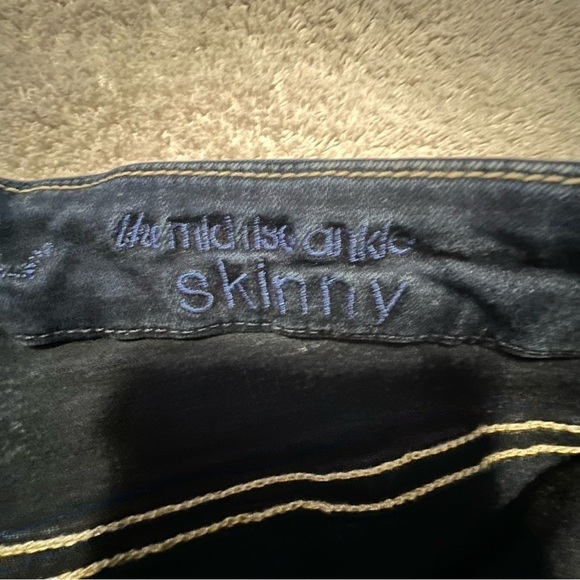 7 For All Mankind Kimmie Skinny Dark Wash Denim Jeans Size 26 - Picture 2 of 10